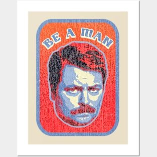 Be a Man // Retro Posters and Art